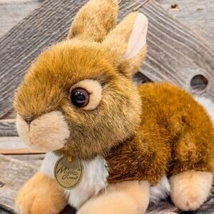 Soft and Cuddly, Miyoni, The Eastern Cottontail Rabbit by Aurora, 11" L x 8" H